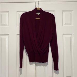 Neiman Marcus Jewel Toned Cashmere Wrap Sweater